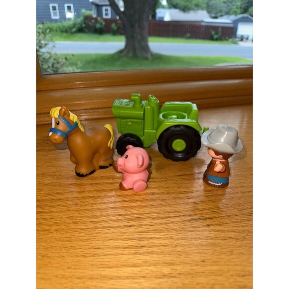 Fisher-Price Little People Farm Animal Set With Tractor & Cowboy - Picture 5 of 5